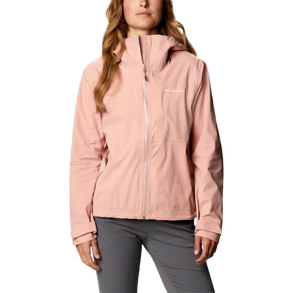 Columbia Women's Omni-Tech Ampli-Dry Shell Jacket, Faux Pink, Medium - Picture 2 of 11